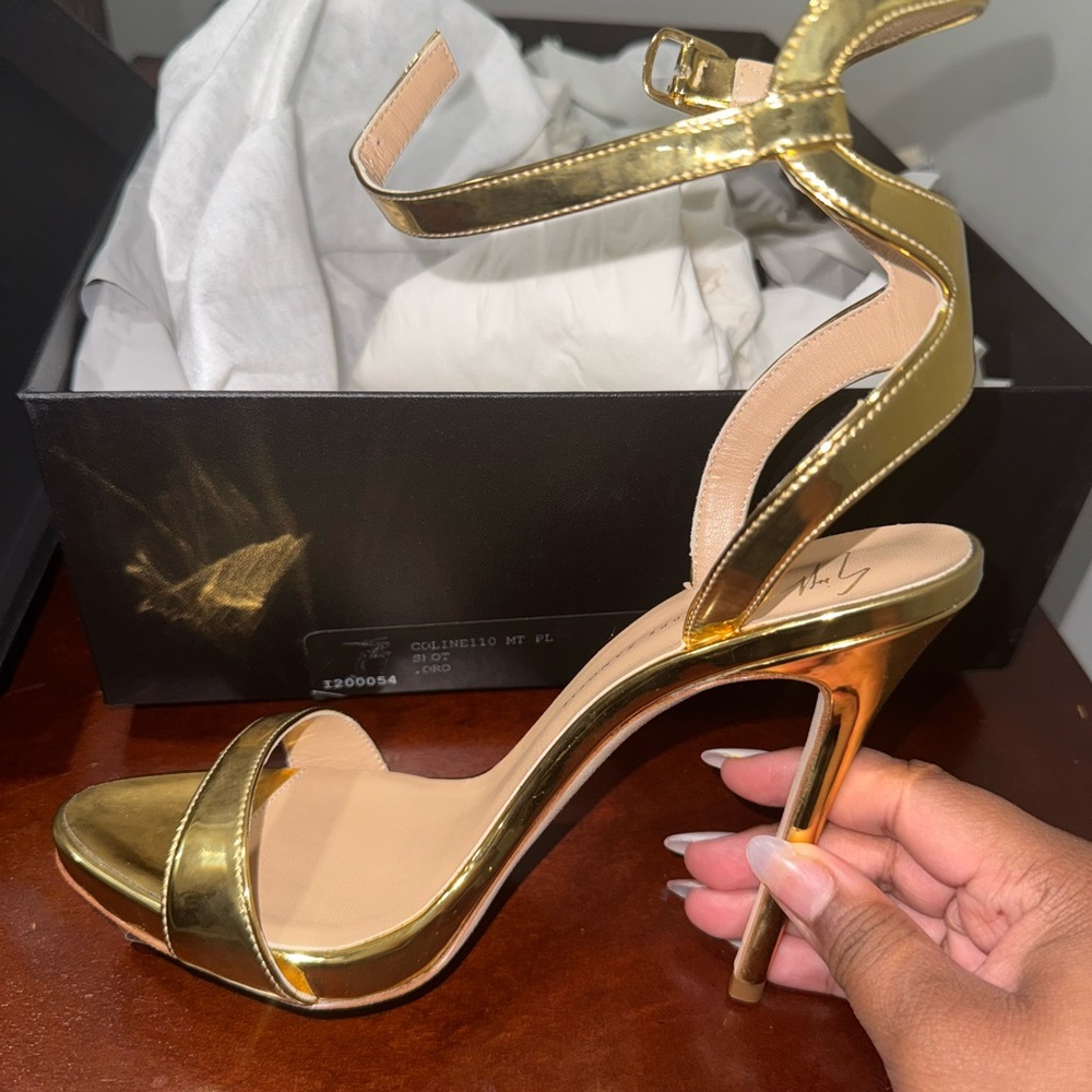 Giuseppe Zanotti Metallic Gold Heels